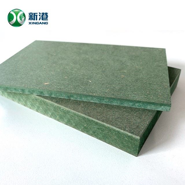18mm Waterproof Green MDF Board Laminated High Gloss Surface Paper For Furniture