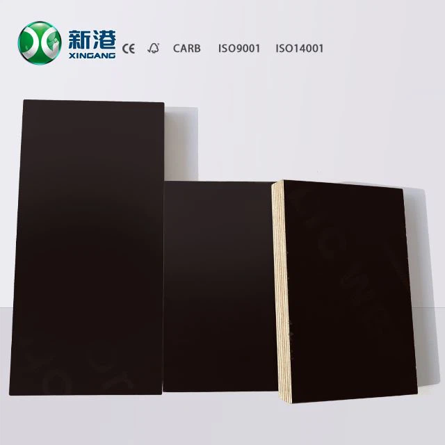 High Quality 18mm Laminated Plywood Black Film Faced Plywood