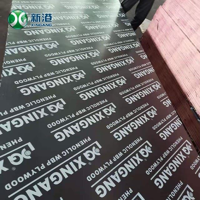 18mm Black Film Veneer Plywood Plastic Template Eucalyptus/poplar/pine Core Plywood